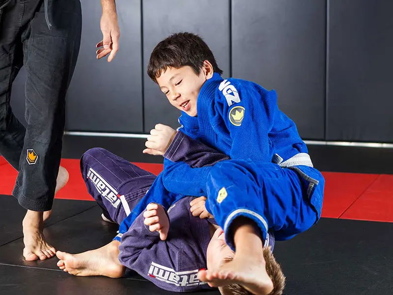 kids practicing bjj in Portland, building confidence, focus, and discipline through brazilian jiu jitsu training.